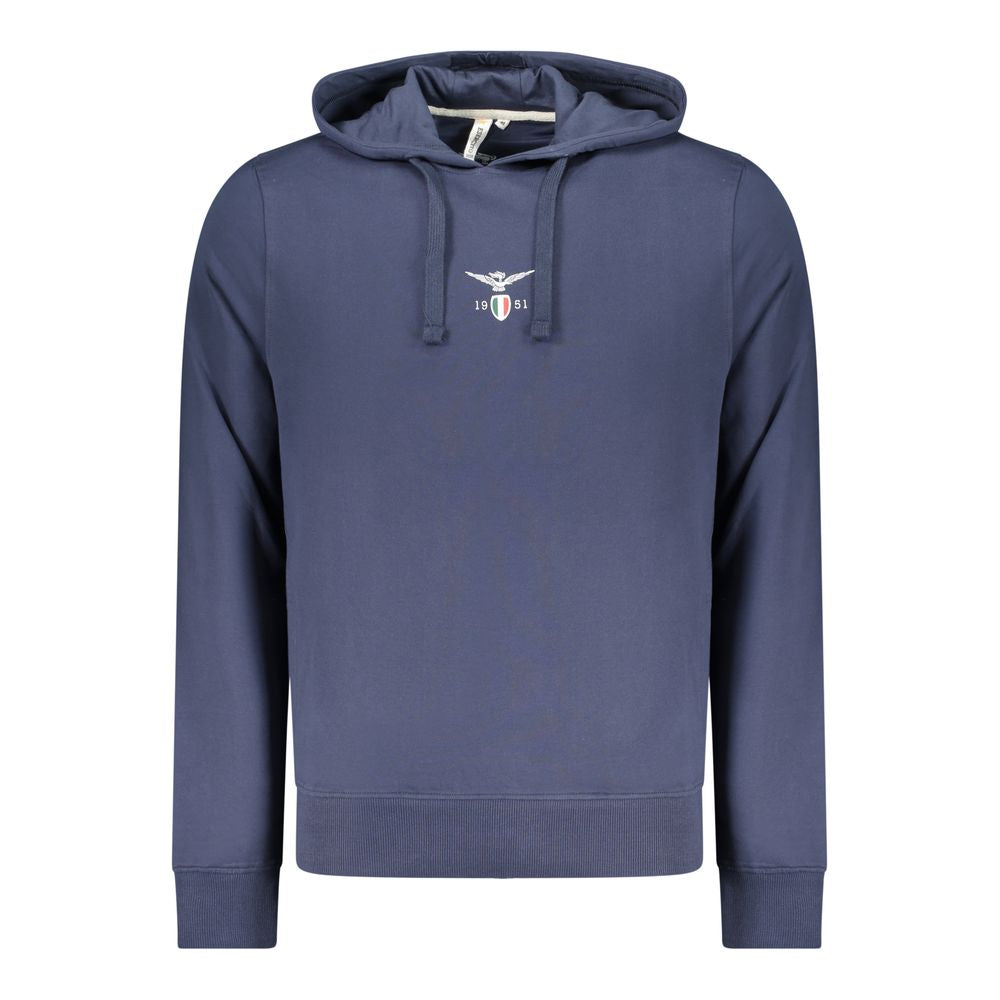 Accademia Militare Blauer Baumwoll-Kapuzenpullover für Herren