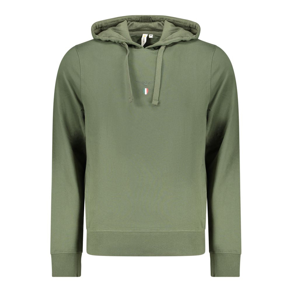 Accademia Militare Verde Baumwoll-Kapuzenpullover für Herren