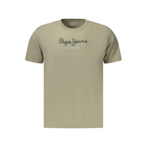 Pepe Jeans Verde Baumwoll-T-Shirt für Herren