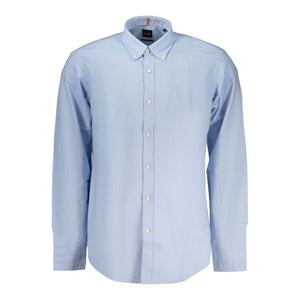 Hugo Boss Azzurro Baumwollhemd für Herren