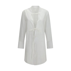 Maison Margiela Weißes Baumwoll-Freizeitkleid