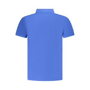 Norway 1963 Blaues Baumwoll-Poloshirt für Herren