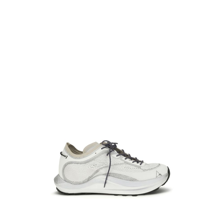 ROA Weiße Stoff-Sneaker im Athletic-Look