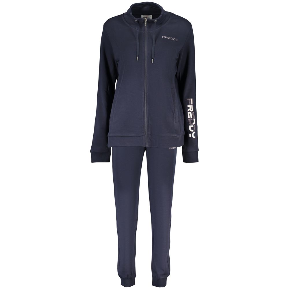 Freddy Blaues Baumwoll-Sweatshirt für Damen