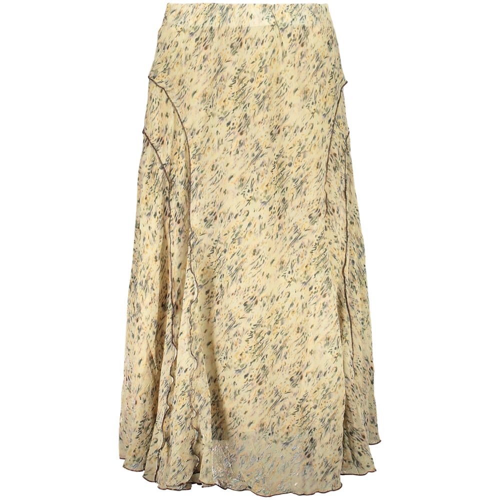 Desigual Beiger Polyester-Maxirock