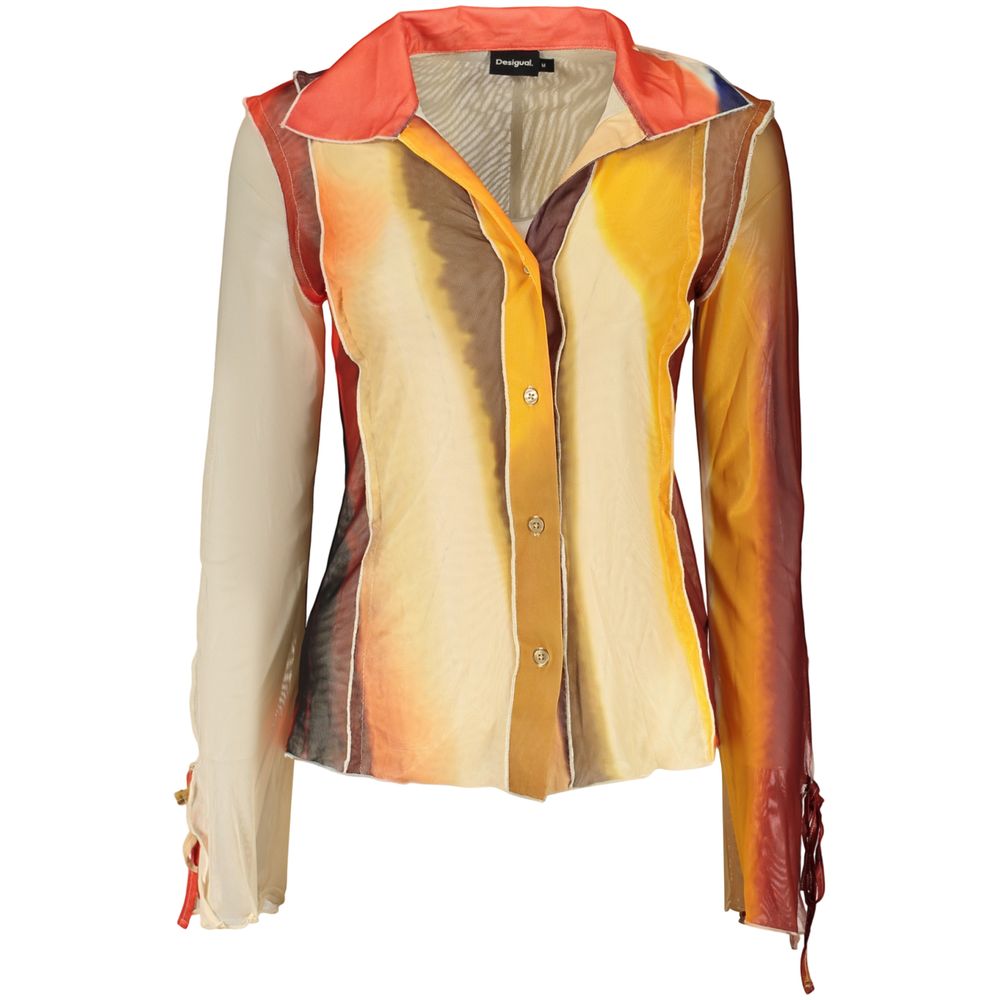 Desigual Beige Polyester Damenbluse