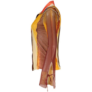 Desigual Beige Polyester Damenbluse
