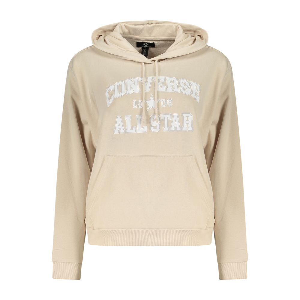 Converse Beige Baumwoll-Kapuzenpullover für Damen