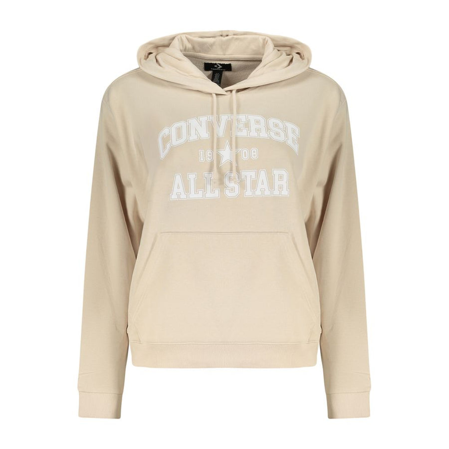 Converse Beige Baumwoll-Kapuzenpullover für Damen