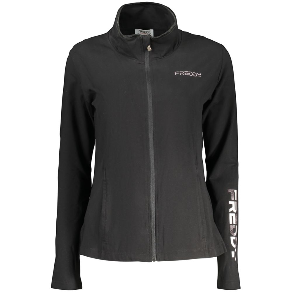 Freddy Schwarzer Baumwoll-Sweatshirt
