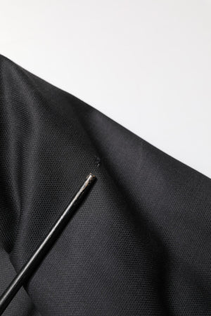 Dolce & Gabbana Schwarzer Woll-Anzug mit 2 Knöpfen, 2-teilig