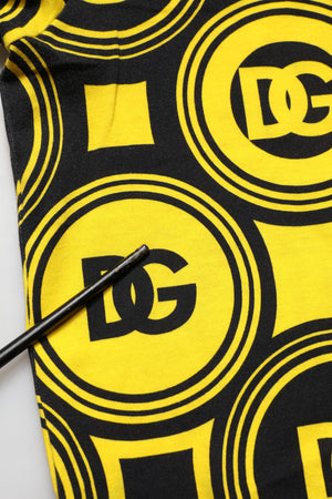 Invicta Gelb-schwarzes T-Shirt mit geometrischem Logo-Muster