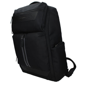Piquadro Schwarzer Rucksack aus Stoff