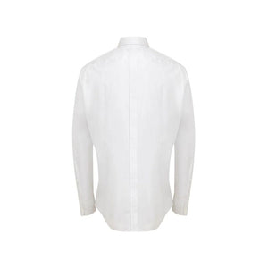 Dolce & Gabbana Weißes Baumwollkleidhemd