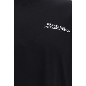Off-White Schwarzes Baumwoll-T-Shirt