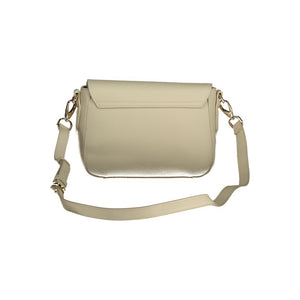 Mario Valentino Beige Polyurethane Damen Handtasche