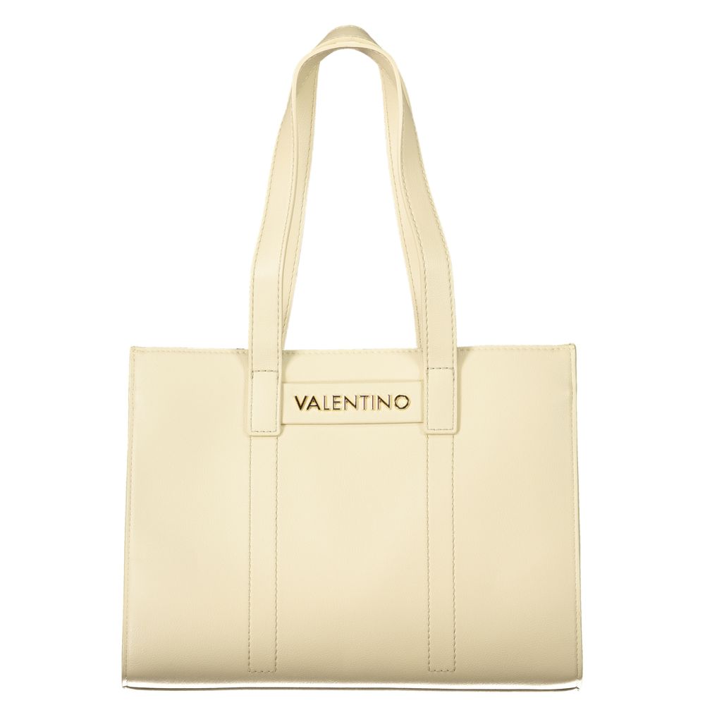 Mario Valentino Beige Polyurethane Damen Handtasche