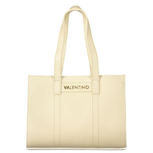 Mario Valentino Beige Polyurethane Damen Handtasche