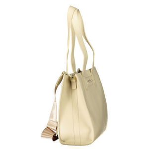 Mario Valentino Beige Polyurethane Damen Handtasche