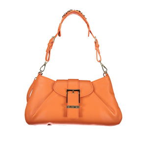 Mario Valentino Orange Polyurethane Damen-Handtasche