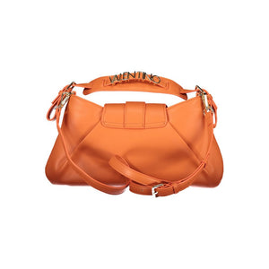 Mario Valentino Orange Polyurethane Damen-Handtasche