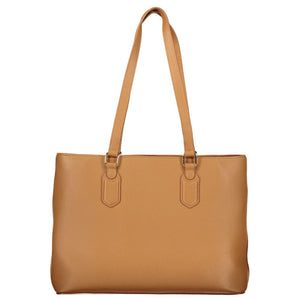 Mario Valentino Braune Damenhandtasche aus Polyurethan