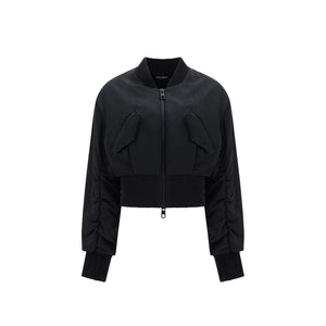 Dolce & Gabbana Schwarzer Bomber aus Acetat