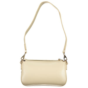 Mario Valentino Beige Polyurethane Damen Handtasche