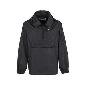 Lanvin Schwarze Polyamid-Shell-Jacke
