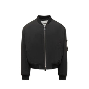 Jil Sander Schwarzer Bomber aus Polyester