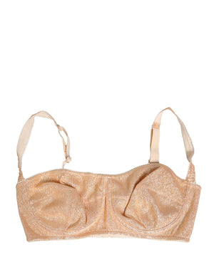 Dolce & Gabbana Beige Halbgepolsterter Bügel-Balkonett-BH