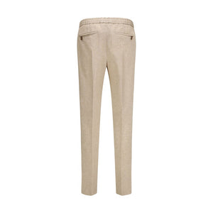 PT Torino Beige Leinen Freizeithose
