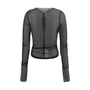 Rick Owens Schwarze Nylonbluse