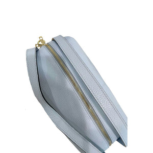 Baldinini Trend Blaue Clutch aus Rindsleder