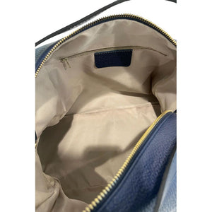 Baldinini Trend Blaue Clutch aus Rindsleder