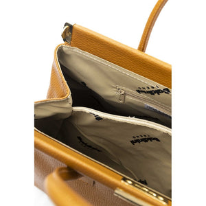 Baldinini Trend Braune Clutch aus Rindsleder