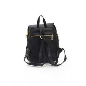 Baldinini Trend Schwarze Leder Damentasche