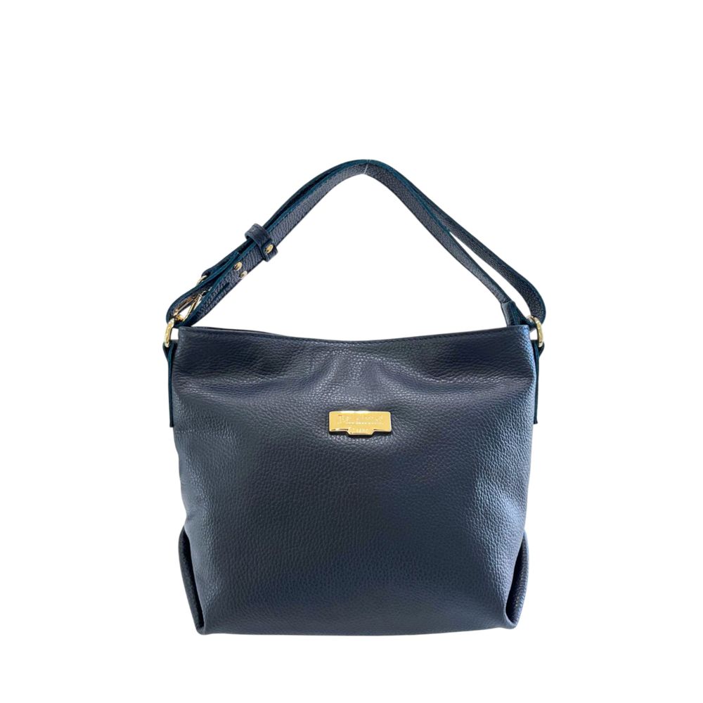 Baldinini Trend Blaue Kalbsleder-Clutch