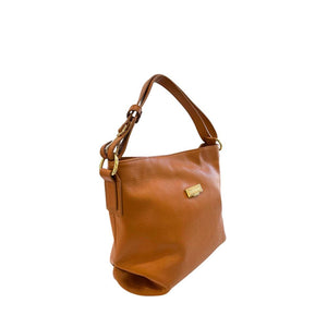 Baldinini Trend Braune Clutch aus Rindsleder