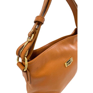 Baldinini Trend Braune Clutch aus Rindsleder