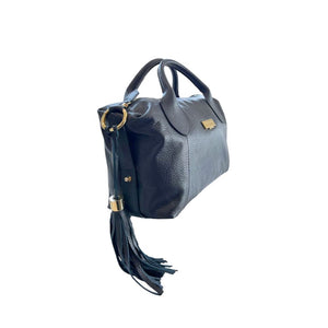 Baldinini Trend Blaue Leder-Damentasche