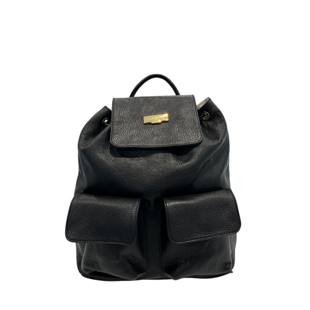 Baldinini Trend Schwarzer Lederrucksack für Damen
