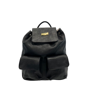 Baldinini Trend Schwarzer Lederrucksack für Damen