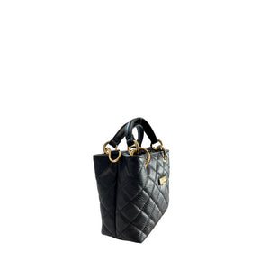 Baldinini Trend Schwarze Leder Damentasche