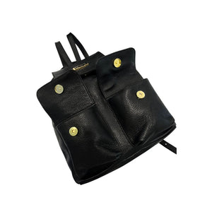 Baldinini Trend Schwarzer Lederrucksack für Damen