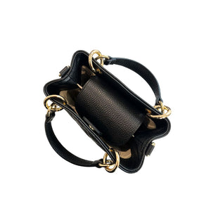 Baldinini Trend Schwarze Leder Damentasche