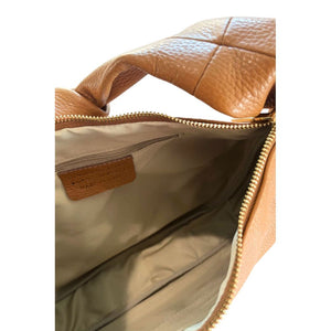 Baldinini Trend Braune Clutch aus Rindsleder