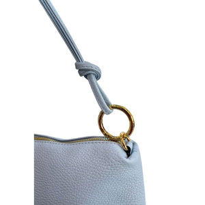 Baldinini Trend Clutch aus blauem Rindsleder