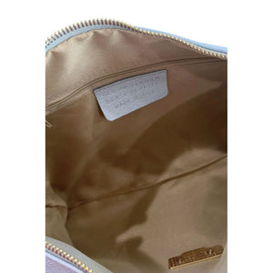 Baldinini Trend Clutch aus blauem Rindsleder
