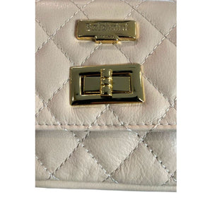 Baldinini Trend Beige Cowhide Crossbody Bag